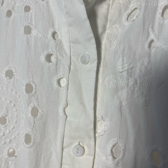 Eliza J White Eyelet Sleeveless Dress – Sz 14 EUC - Picture 10 of 13